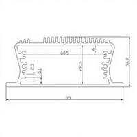 Boîtier de contrôle intelligent IoT 85*36 en aluminium pour passerelle, boîtier de bureau pour appareil, routeur réseau, émetteur sans fil IP54
