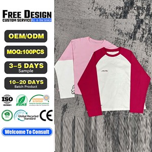 MT1360 Sportwear <strong>T</strong> <strong>Shirt</strong> for Men Regular Style Manufacture Cotton/Polyester Crew Neck <strong>Raglan</strong> <strong>Long</strong> <strong>Sleeve</strong> <strong>Shirt</strong> Screen Printing - Product Image 1