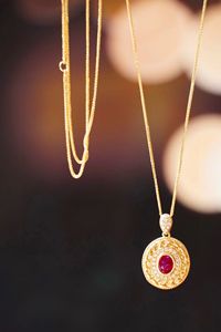 สร้อยคอรูปนกพิราบ Xinfly สินค้าขายดี ทันสมัย ประดับทับทิมธรรมชาติ 0.335 กะรัต ทองคำแท้ Au750 งานจิวเวลรี่ชั้นดี ทองคำบริสุทธิ์ 18K ประดับเพชร 0.075 กะรัต - Product Image 3