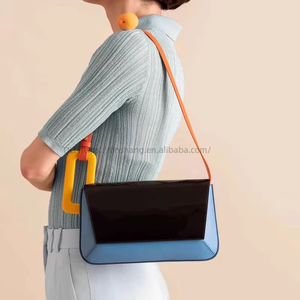 Autumn Women's High Quality Texture Small <b>Square</b> Single Shoulder Bag New Popular Underarm Satchel Geometric Design Tanjing - Product Image 2