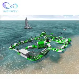 Супер Большой Плавающий надувной аквапарк, плавательный бассейн с плавающими препятствиями, морское плавающее оборудование для аквапарка