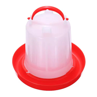 Abreuvoir automatique pour volailles de 1,5 L, rouge et blanc, abreuvoirs pour poulets et bouilloire à boire pour coqs, alimentation et abreuvement des animaux de ferme