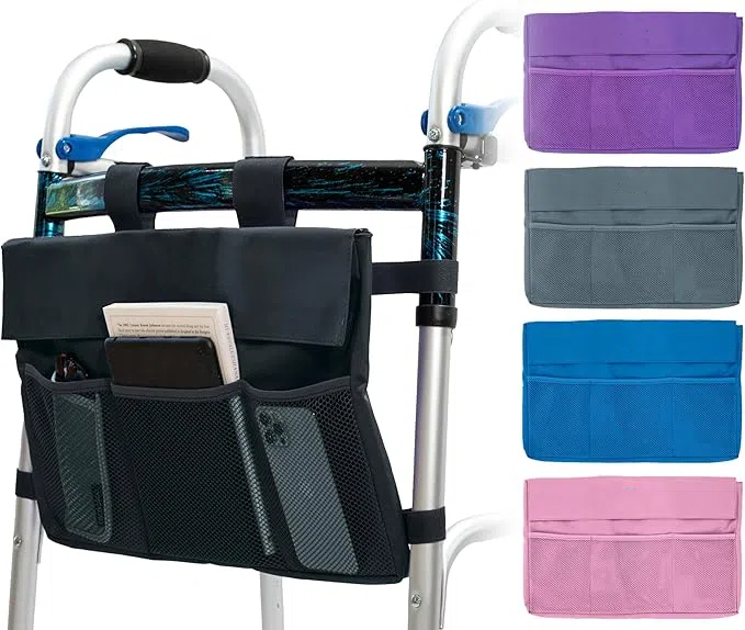 Extra-Large 6-Pocket Walker Tote Pouch Universal Special Purpose Bag & Case Walker Bags