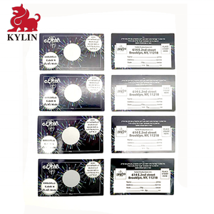 Holográfico plata rayar etiqueta tarjetas diseñado para crear su propio cero-Tarjetas de rifas ¿juegos, etc? - Product Image 6