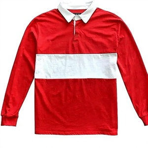 Chemise de rugby OEM pour homme à manches courtes, coupe ajustée, 100 % coton, avec col, boutons contrastants, broderie unie, séchage rapide, formelle - Product Image 3