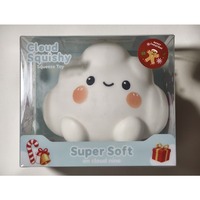 Jumbo Süße Wolken-Squishy-Spielzeug Langsam Aufsteigende Wellenwolke mit Niedriger Farbsättigung in Macaron-Farben Handflächengroß zum Kneten und Quetschen für Stressabbau