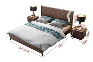 2024 Nieuwe Trend Verstelbare Slaapkamer Meubilair Modern <span class=keywords><strong>Platform</strong></span> Scandinavische Stijl Witte Koningin Hoog Hoofdeinde <span class=keywords><strong>Bed</strong></span> - Product Image 5