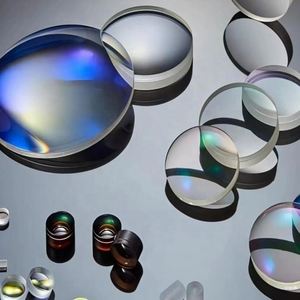 Lente acromática de doblete cementado de vidrio óptico personalizado de fábrica con revestimiento Ar - Product Image 1