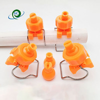 Ventilateur plat en plastique, buse de pulvérisation à pince à cône complet, buse de pulvérisation à clip à bille réglable