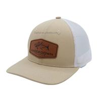 Casquette de camionneur en maille à visière incurvée en coton sergé classique pour homme de haute qualité personnalisée OEM avec logo de patch de sublimation simple