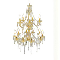Nouveau style de lustre en plastique pour mariage QC-0002DZ, modèle chinois, décoration de plafond pour cérémonie, pavillon, salle de mariage, zone photo