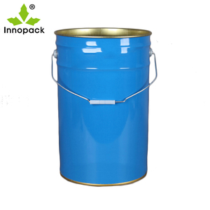 Bidon en fer blanc de 25 L avec impression personnalisée, vide, pour solvant, huile, peinture, encre, résine, produits chimiques, avec couvercle - Product Image 3