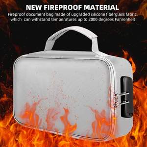 Bolsa de Seguridad para Documentos Portátil OEM de Tres Capas, Resistente al Fuego y al Agua, con Cerradura, para el Hogar, la Oficina o Viajes - Product Image 2