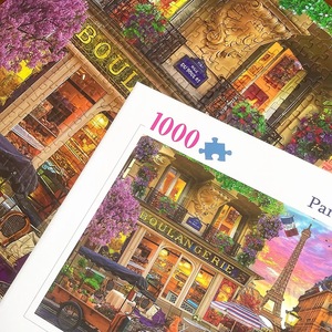 จิ๊กซอว์พัซเซิล 1000 ชิ้น ภาพวาดสีน้ำมัน ค่ำคืนแห่งพิซซ่า มุมสี่เหลี่ยม ช่วยเสริมสร้างสมอง สำหรับผู้ใหญ่และวัยรุ่น - Product Image 4