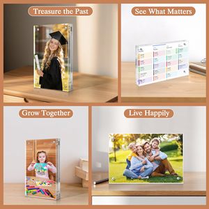 Hot Sale <b>4x6</b> Inch clear Acrylic Magnetic Photo <b>Frame</b> Acrylic Magnetic Picture <b>Frame</b> - Product Image 4