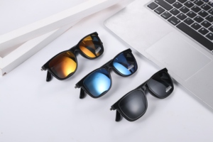 Gafas Inteligentes Bluetooth de Doble Escena con Protección Anti-Luz Azul, Magnéticas Desmontables para Interiores y Exteriores, Polarizadas, con Protección UV, Táctiles, para Llamadas y Carga Magnética - Product Image 6