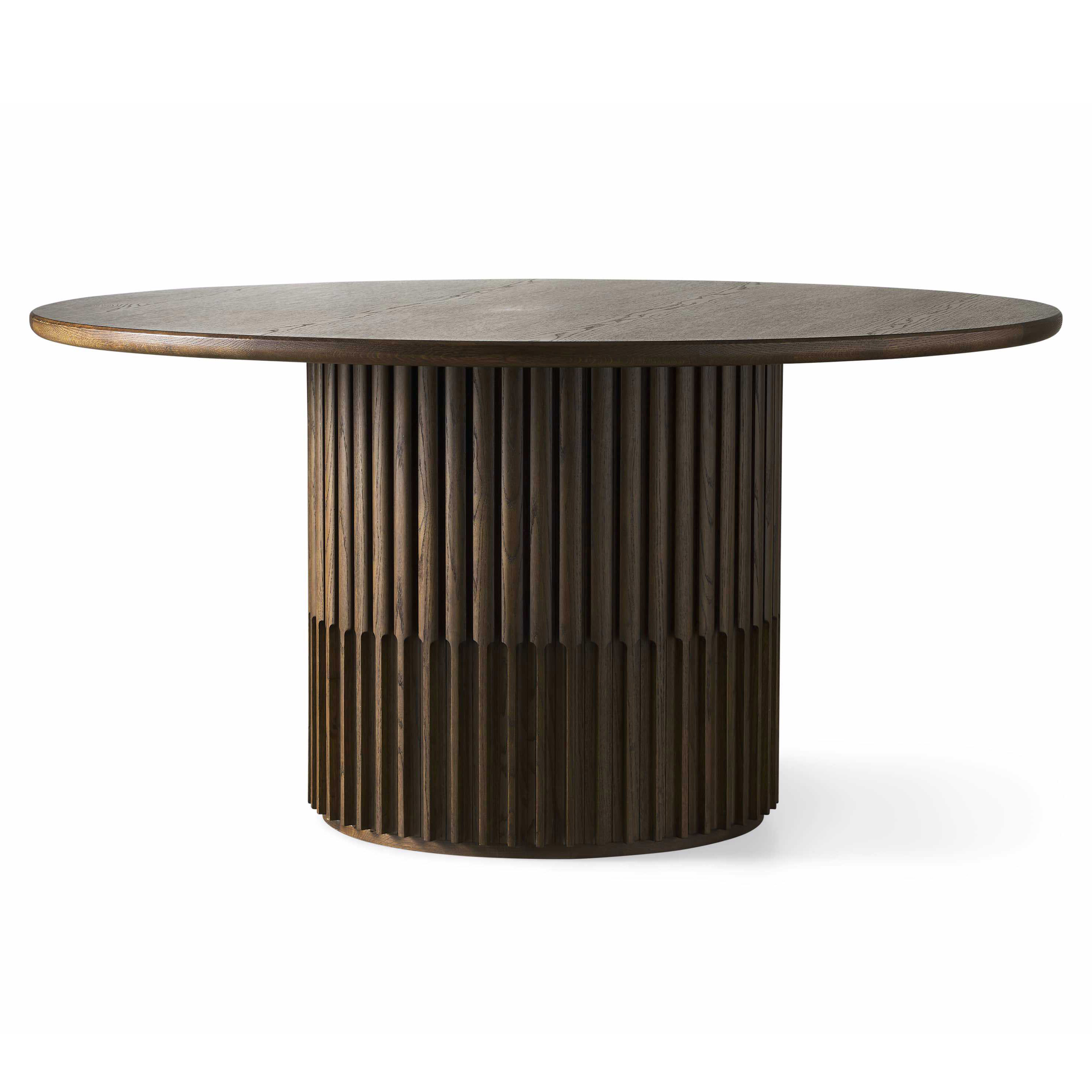 Modern hotel room furniture natural new design solid oak wood simple design restaurant round dining table