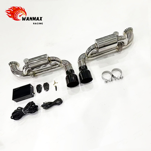 Vente flash Échappement Catback en acier inoxydable poli SS304 pour Porsche <span class=keywords><strong>991</strong></span>.1/<span class=keywords><strong>991</strong></span>.2 <span class=keywords><strong>GT3</strong></span>, avec soupape, améliore le son et les performances, livraison rapide - Product Image 3