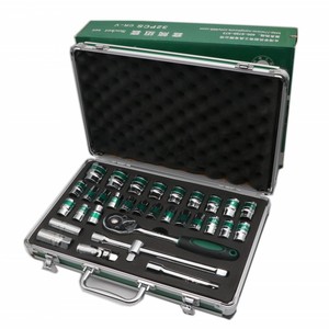 Naichi Socket Wrench Set 32Pcs 1/2 In Cr-V Steel <b>Polished</b> <b>Chrome</b> Plating Machine Repair Tools Combination Kit - Product Image 3