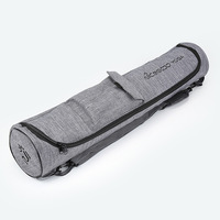 Tas Yoga Abu-abu 72 cm dengan Tali Bahu untuk Memudahkan Dibawa Antar Rumah dan Studio