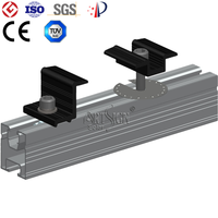 ARTSIGN AL6005-T5 Kit de Rieles Solares y Accesorios Completos, Piezas de Montaje Ajustables para Paneles Solares, para Todo Tipo de Techos de Tejas Metálicas