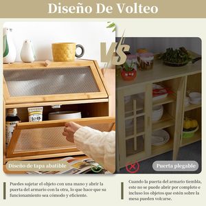 Boîte à pain en bambou à double couche, rangement alimentaire, cuisine, multifonctionnelle, conteneur pour fruits et légumes - Product Image 3