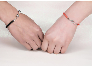 Pulseras De Pareja <b>Men</b> Women Couple Bracelet Romantic Couple Fashion Heart Knot Rope Couple Bracelet Thread String Jewelry - Product Image 6