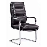Chaise de direction ergonomique de luxe moderne à dossier haut, en cuir véritable et mousse PU, pour bureau, conférence, maison, hôtel, école