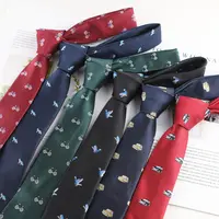 Corbata tejida a la moda para niños y niñas, corbatas con diseño de Lobo, perro, mono, bicicleta, Jacquard, coche, ciervo, globo de aire, corbata azul marino, verde Borgoña