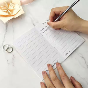 Diario recuerdo tamaño de bolsillo boda votos libro renovación regalos con cápsula del tiempo votos libros tarjetas para él y para ella - Product Image 4