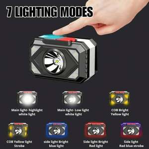 Reloj para exteriores con fuente de alimentación de emergencia, carga USB, cuerpo de plástico, luz de trabajo LED para camping. - Product Image 4