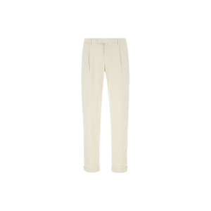 Meilleure vente Pantalon de créateur Briglia en coton stretch ivoire Pantalon pour homme décontracté à poches multiples - Product Image 1