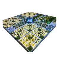 Ville de diorama urbain en miniature pour la conception 3D de la ville du Ghana