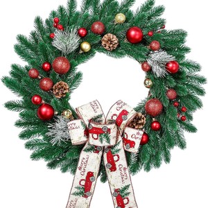 Guirlandes <span class=keywords><strong>de</strong></span> Noël artificielles décoratives personnalisées écologiques <span class=keywords><strong>de</strong></span> luxe <span class=keywords><strong>de</strong></span> 24 pouces (60 cm) pour la décoration <span class=keywords><strong>de</strong></span> la maison pendant les fêtes - Product Image 1