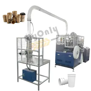 Profitable Fully Automatic High Speed 6kw Cam Cup Manufacture Make Paper Cup Machine in Coimbatore