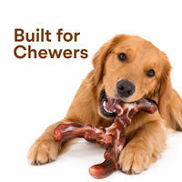 Jouet à mâcher pour chien en nylon durable et non toxique, aromatisé au bœuf, personnalisé en usine, avec trois extrémités antidérapantes