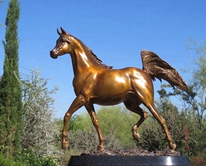 Escultura de bronce para jardín grande al aire libre <span class=keywords><strong>Caballo</strong></span> árabe a la <span class=keywords><strong>venta</strong></span> - Product Image 2