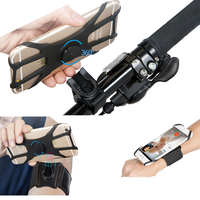 Bracelet de sport en silicone personnalisé pour activités de plein air, étui de téléphone portable flexible et étanche pour la course à pied avec clip manuel