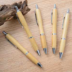 Promotion : Stylo bille créatif en forme de gourde en bambou, personnalisable avec logo gravé au laser pour cadeau d'entreprise - Product Image 6