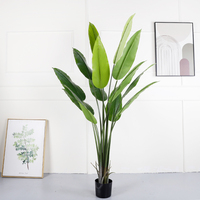 Feuilles de banane artificielles de grande taille, plante pour jardin, ornements de maison, décoration, plante verte artificielle Offre Spéciale bonsaï