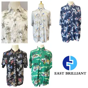 Wholesale OEM High Quality Hot Selling Quick Dry Summer Beach Holiday Men's Short Sleeve Hawaiian Casual Shirt