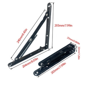 Hw Folding A Frame Bracket 203mm Cold Rolled Steel Shelf Support <b>Wall</b> <b>Mount</b> Indoor Use - Product Image 1