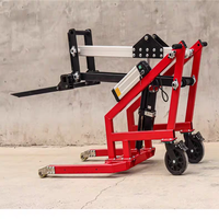 Empileur de chariot élévateur électrique Petit chariot élévateur à fourche Manivelle Portable Chargement et Déchargement Camion Logistique Transporteur Ascenseur Hydraulique