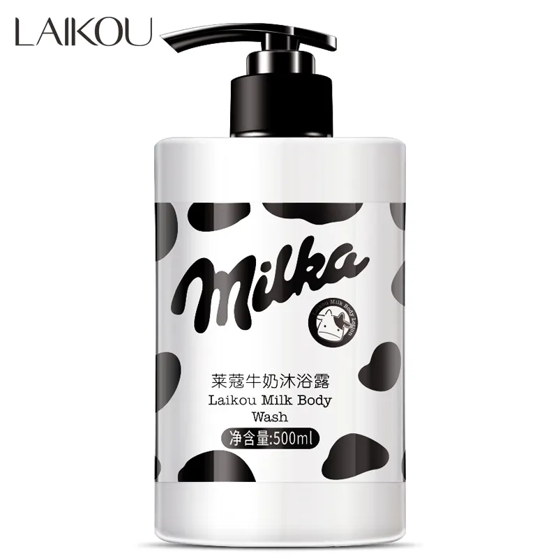 OEM/ODM 500ml body shower gel milk nourishing whitening skin body wash