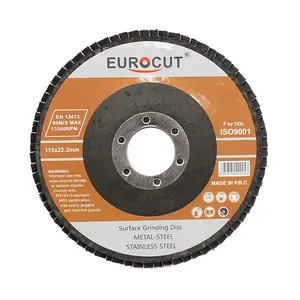 EUROCUT 4.5 ''alüminyum aşındırıcı aletler kesme diski taşlama oksit 80 sayfa çelik/Metal/paslanmaz çelik depresif merkezi MPA