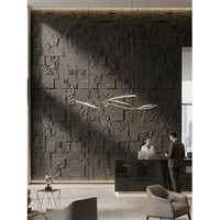 Nouveauté : Carrelage souple en pierre naturelle ivoire, texture 3D, panneau mural pour décoration intérieure et extérieure