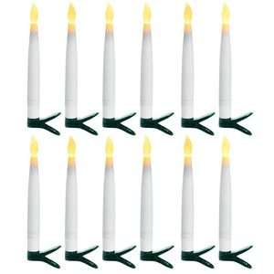 JELO Noël Halloween Ligne <span class=keywords><strong>de</strong></span> pêche <span class=keywords><strong>Bougie</strong></span> flottante 3A Batterie Haraport 6 heures <span class=keywords><strong>de</strong></span> synchronisation Bâton magique Long LED chandelle conique - Product Image 2