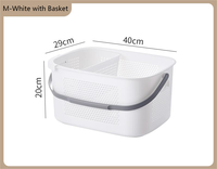 Panier à linge sale en forme de rotin en plastique facile à utiliser et panier à linge en plastique panier de rangement pour vêtements sales
