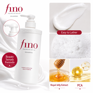 Fino Premium Touch Moist Japanese Liquid <b>Shampoo</b> 550ml Beauty Serum for Dry Damaged Colored & Permed Hair - Product Image 2