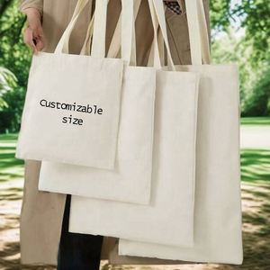 Plain Fashion Shopping <b>Print</b> logo Shopping Canvas Tote Bag Reusable <b>extra</b> <b>Large</b> Tote Shopping Bags for Travel - Product Image 2